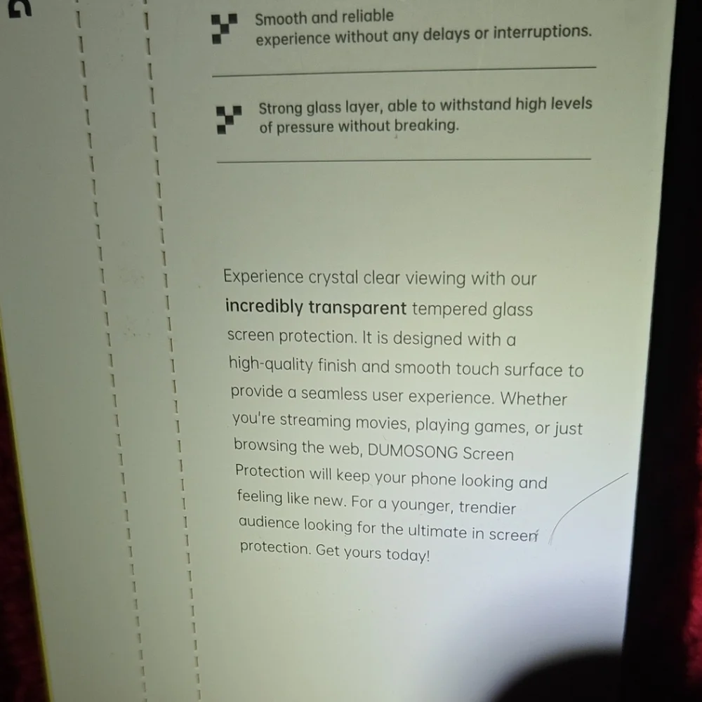 NWT Dumosong Tempered Glass screen protector - IPhone 14 Pro Max
